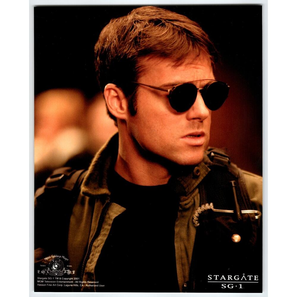 2001 Stargate SG-1 Press Photo Jack O'Neill Aviator Sunglasses - Picture 1 of 2